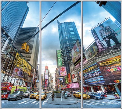 Шкаф купе Стандарт-1 Архитектура-101 2300*2300*600 трехдверный