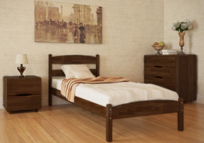 Кровать Ликерия 90_190*200 без изножья Светлый орех