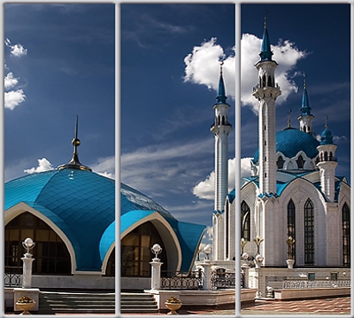 Шкаф купе Стандарт-1 Архитектура-133 2200*2400*600 трехдверный