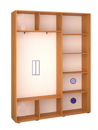 Шкаф купе Классик-1 Тонированное зеркало с Пескоструем-2 1900*2300*600 двухдверный