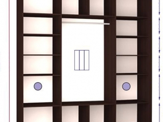 Шкаф купе Стандарт-1 Салон красоты-25 2300*2200*600 трехдверный