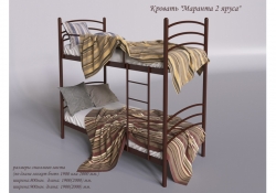 Металеве ліжко Maranta / Маранта двоярусне