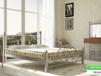 Металлическая кровать Жозефина с деревьянными ножками 180_190*200 см