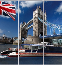 Шкаф купе Стандарт-1 Архитектура-145 2200*2400*600 трехдверный