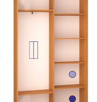 Шкаф купе Классик-1  Зеркало 1300*2100*600 двухдверный