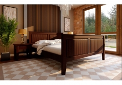 Дерев'яне ліжко Gloriya / Глорія з високим підніжжям