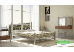 Металеве ліжко Jozefina / Жозефіна з дерев'яними ніжками