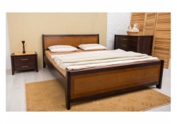 Ліжко дерев'яне Siti / Сіті з підніжжям Інтарсія