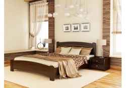 Дерев'яне ліжко Venetsiya Lux / Венеція Люкс