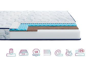 Матрац Highfoam Largo Slim Cocos NEW скрутка, розмір 160x200 см 3997 фото
