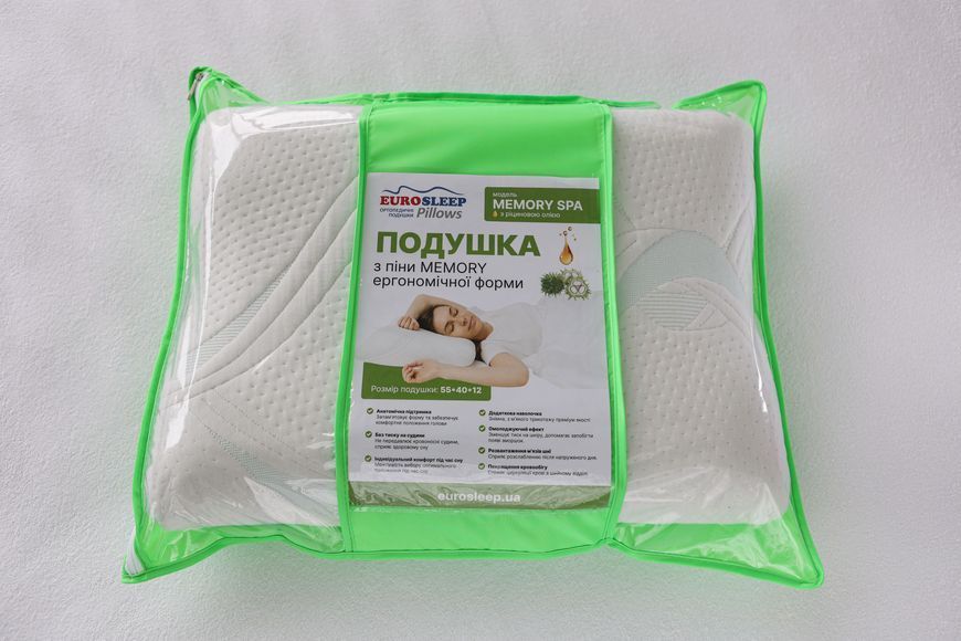 Подушка "MEMORY SPA" с касторовым маслом - 54*40*14 80069115 фото
